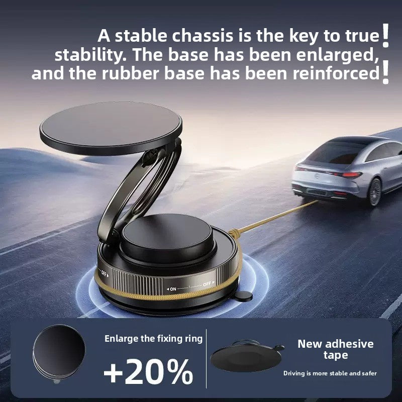 Vacuum Suction Magnetic Car Phone Holder