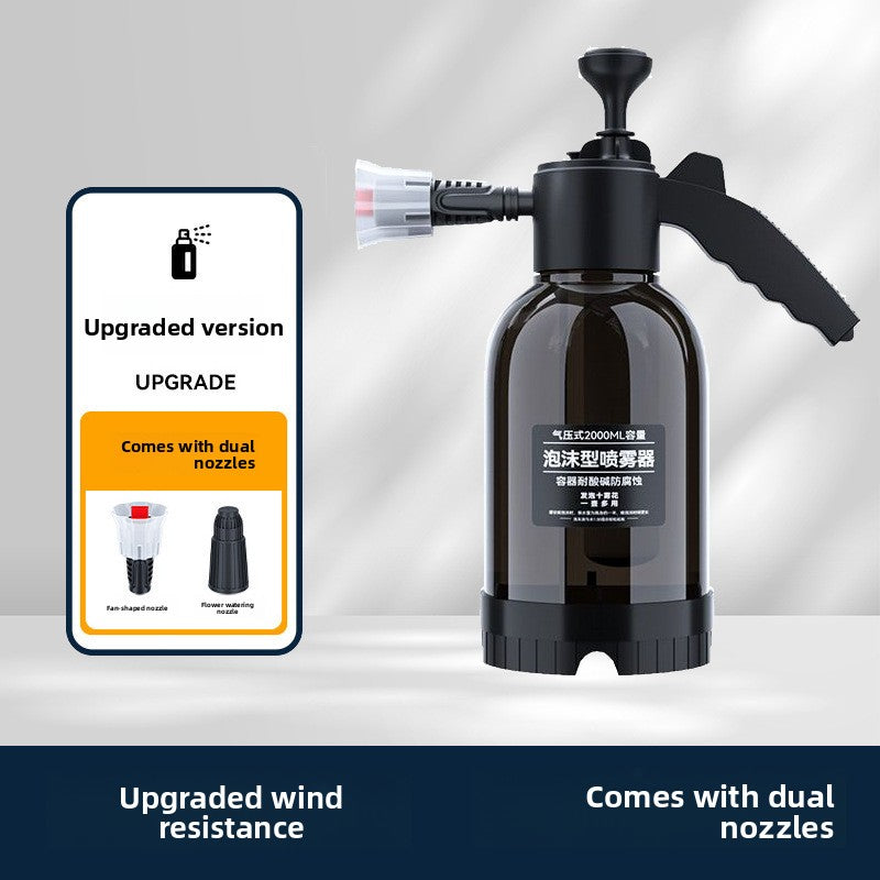 Manual High Pressure Spray Bottle 2L Garden Car Wash Foam Sprayer