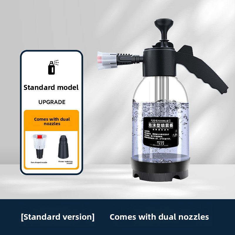 Manual High Pressure Spray Bottle 2L Garden Car Wash Foam Sprayer