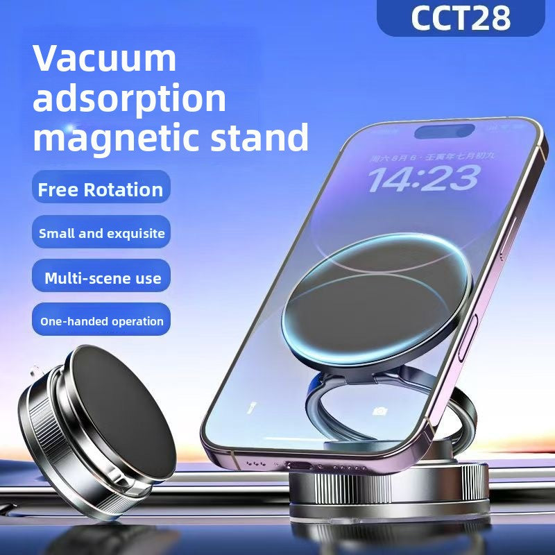Vacuum Suction Magnetic Car Phone Holder