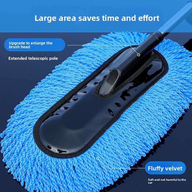 Extendable Car Wash Mop – Soft Bristle, Scratch-Free Cleaning for All Vehicle Sizes